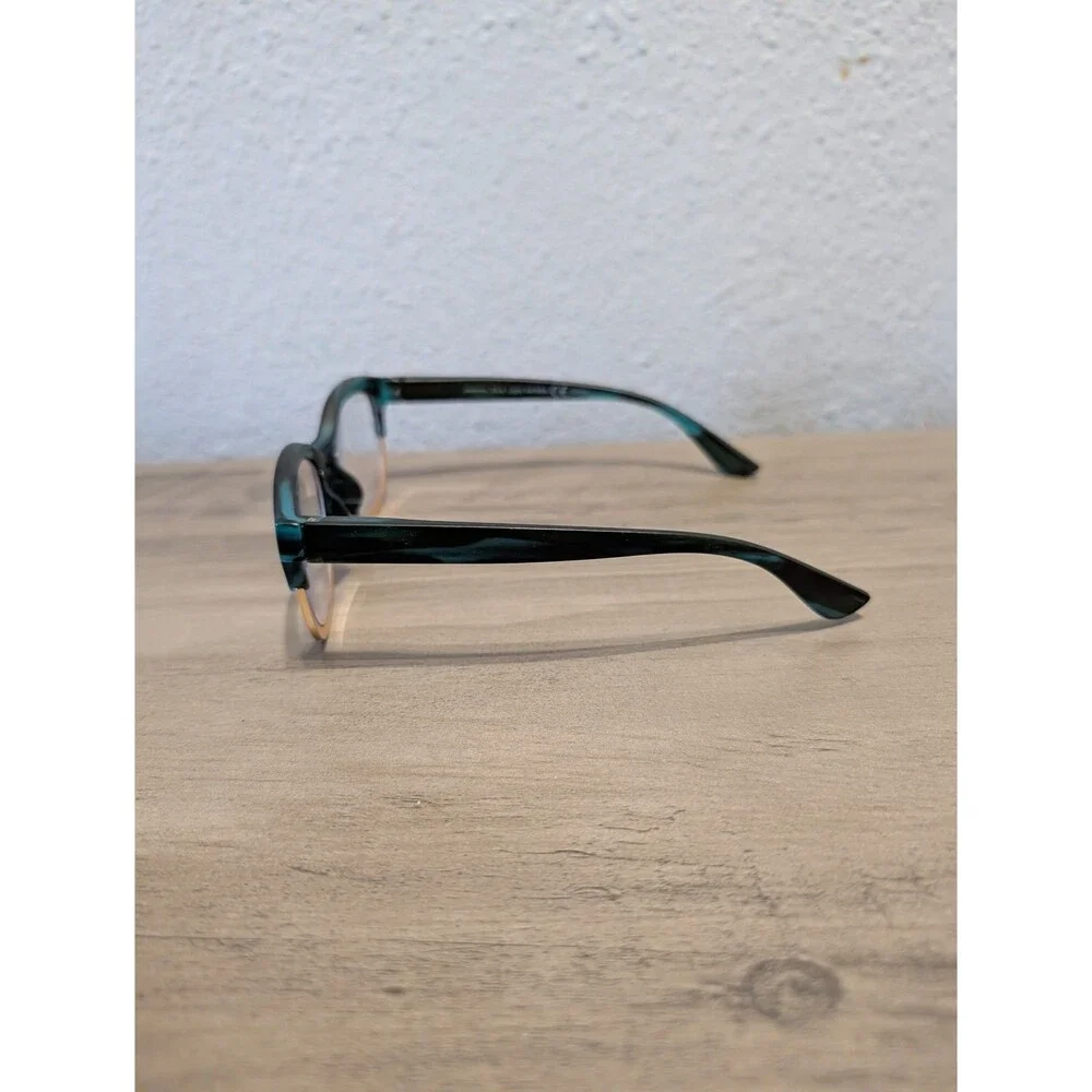 Peepers Georgia 3236 Green Teal Eyeglass Frames 1.75 Marking